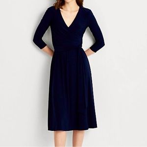 Ralph Lauren Surplice Dress - Dark Navy Blue 💙